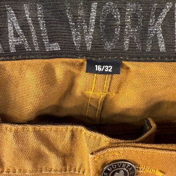 NWT Dovetail Workwear Maven X Saddle Brown Canvas Working Pants Womens Size 16 - Picture 2 of 8